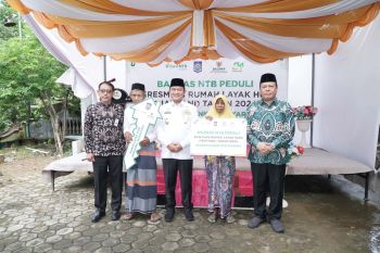 Bank NTB dan Baznas NTB resmikan rumah layak huni di Lombok Barat