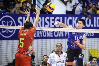 Jakarta Lavani Livin Transmedia kalahkan Surabaya Samator