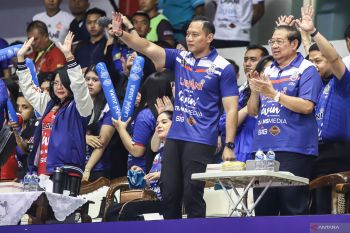 SBY dan AHY saksikan Proliga di Surabaya