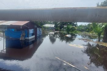Dinsos Siak dirikan tenda pengungsian untuk korban banjir