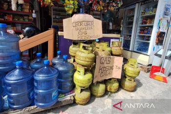 Pengecer gas elpiji 3 kg di Balikpapan kembali berjualan