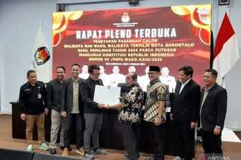 KPU Kota Gorontalo tetapkan calon Wali Kota terpilih