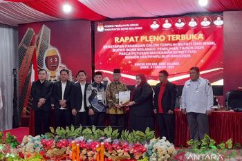 KPU Bone Bolango tetapkan Ismet-Risman sebagai kepala daerah terpilih