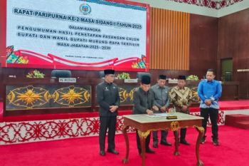 DPRD Murung Raya umumkan pasangan bupati dan wakil bupati terpilih
