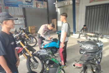 Satlantas Polres Parigi Moutong amankan puluhan kendaraan berknalpot brong