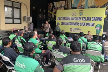 Polisi gandeng ojek daring untuk ketertiban hingga jauhi judi daring