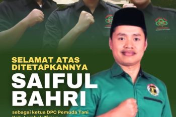 Saeful Bahri dikukuhkan sebagai ketua DPC Pemuda Tani Lombok Timur
