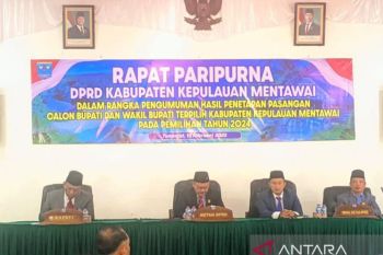 DPRD Mentawai sahkan bupati dan wakil bupati terpilih