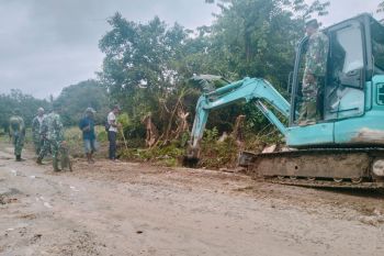Pra TMMD,Warga dan Satgas TMMD Reg 123 Kodim 0907/Trk Siapkan Lokasi Semenisasi