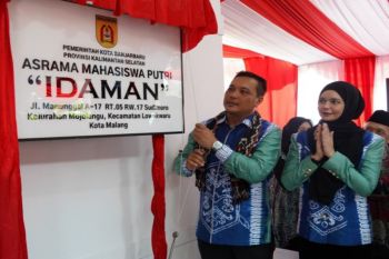 Wali Kota Banjarbaru resmikan asrama mahasiswa di Kota Malang