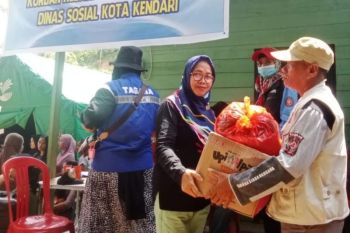 IKWI PWI Sultra galang bantuan untuk korban kebakaran Puuwatu Kendari