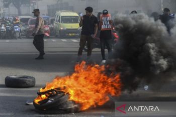 Aksi mahasiswa di Serang