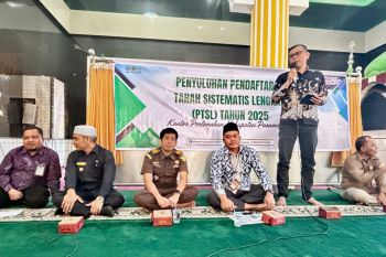 Kantor Pertanahan Kabupaten Pasaman lakukan penyuluhan PTSL di Nagari Lansek Kadok Barat