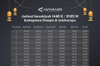 Jadwal Imsak dan buka puasa Ramadhan 2025 di Dompu