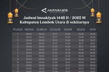 Jadwal Imsak dan buka puasa Ramadhan 2024 di Lombok Utara