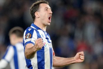 Real Sociedad lolos 16 besar Liga Europa usai kalahkan Midtjylland 5-2