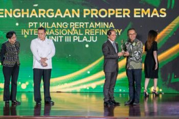 Kilang Pertamina Plaju Palembang kembali raih  Proper Emas
