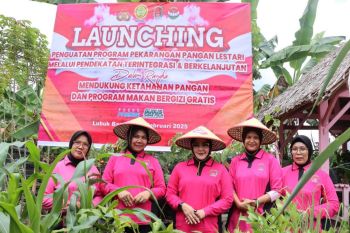 Polres Agam-Bhayangkari luncurkan program P2L tingkatkan ketahanan pangan