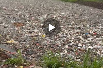 Miris! Sampah dari Kota dan Kabupaten Bandung kembali penuhi "Oxbow" Cicukang Citarum (video)