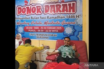 RSUD Dompu gelar donor darah bertema "Menabung Pahala" jelang Ramadhan