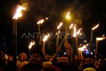 Pawai obor jelang Ramadhan di Pontianak