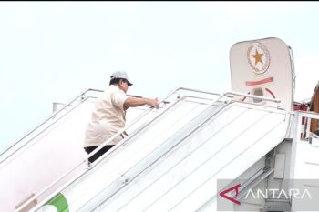 Prabowo bertolak ke Jakarta usai tutup retret kepala daerah