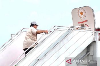 Prabowo bertolak ke Jakarta usai tutup retret kepala daerah di Akmil