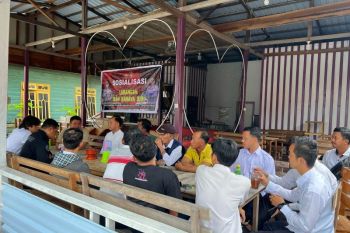 Polres Anambas sosialisasi bahaya judi dan TPPO sampai ke dusun
