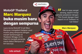 MotoGP Thailand: Marc Marquez buka musim baru dengan sempurna