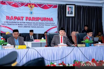 DPRD Buton Tengah gelar rapat Paripurna pengumuman Bupati dan Wakil Bupati terpilih