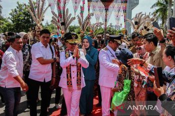 Penyambutan Gubernur dan Wakil Gubernur Kalteng terlantik