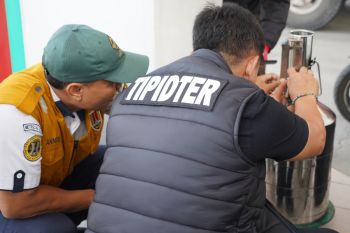 Polrestabes Semarang datangi SPBU jelang Lebaran