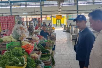 Polres Lamandau cek harga pangan di pasar tradisional