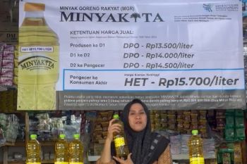 Disperindag Lampung sebut pedagang sudah pasang spanduk HET Minyakita