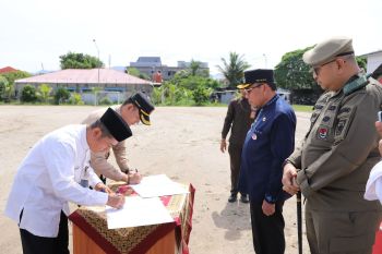 Wawako Maigus Nasir pimpin apel penyerahan personel BKO ke Satpol PP Kota Padang