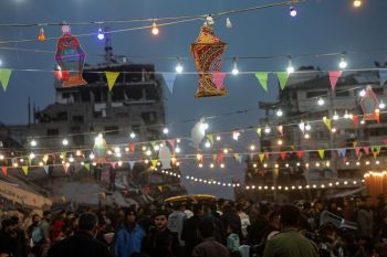 Menengok suasana buka puasa bersama di Kota Gaza yang dilanda perang