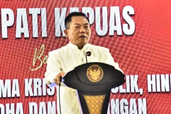 Bupati Kapuas minta dukungan masyarakat untuk kemajuan pembangunan