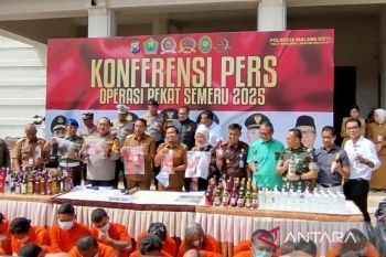 Polresta Malang ringkus 53 tersangka selama Operasi Pekat Semeru