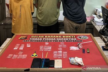 Polisi sita 20 poket sabu-sabu dari jaringan pengedar di Mataram