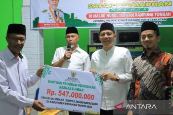 Baznas salurkan bantuan pendidikan Rp547 juta di Pasaman