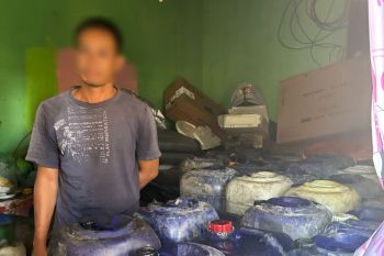 Polres OKU bongkar aksi penimbunan  BBM bersubsidi