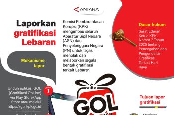 Laporkan gratifikasi Lebaran