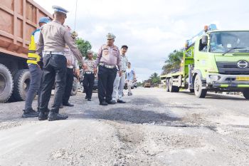 Ditlantas Polda Riau cek jalan lintas timur dan terminal Dumai jelang mudik lebaran