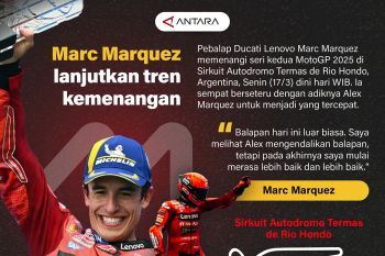 Marc Marquez lanjutkan tren kemenangan