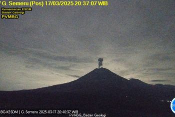 Gunung Semeru kembali erupsi dengan letusan setinggi 1.000 meter