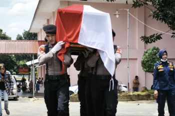 Kapolda Lampung sebut temuan 12 selongsong peluru di TKP polisi gugur