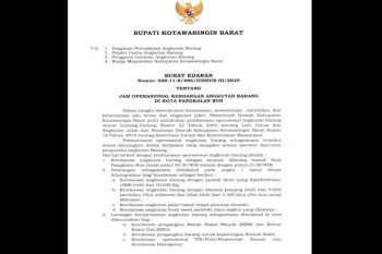 Bupati Kobar terbitkan surat edaran pembatasan jam operasional kendaraan angkutan barang