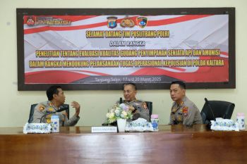 Polda Kaltara Menerima Kunjungan Tim Puslitbang Polri
