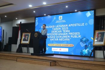 Kanwil Kemenkum Lampung gelar sosialisasi layanan Apostille
