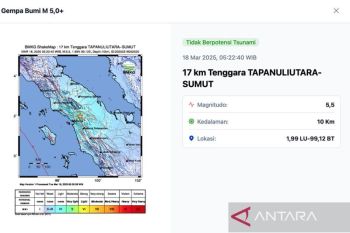 BMKG: Gempa di Tapanuli Utara akibat adanya aktivitas sesar aktif